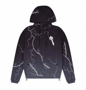 Black Mens Trapstar 2C IRONGATE T – LIGHTNING EDITION Windbreaker | PQT-698253