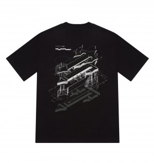 Black Mens Trapstar DIY 3.0 T-Shirt | GHL-215468