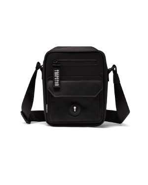 Black Mens Trapstar Decoded Messenger Bags | ZMA-675918