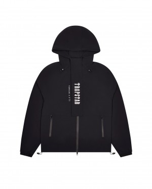 Black Mens Trapstar Decoded Tech Windbreaker | DVT-240758