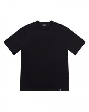 Black Mens Trapstar Foundation Base Layer T-Shirt | WHP-681270