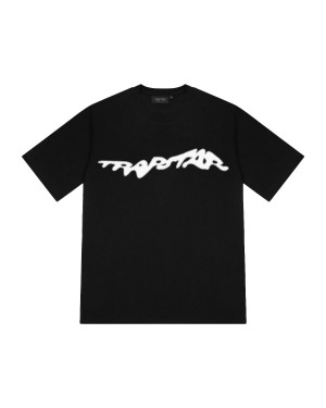 Black Mens Trapstar Halftone T-Shirt | LXY-430691