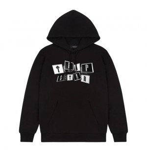 Black Mens Trapstar Hot Rod Strikeout Hoodie | NWF-012583