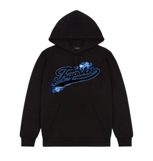 Black Mens Trapstar Hot Rod Strikeout Hoodie | ZSX-840593