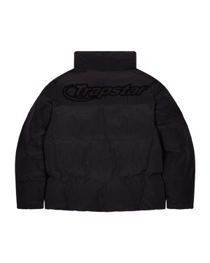 Black Mens Trapstar Hyperdrive Ripstop Puffer Jackets | XAQ-074259