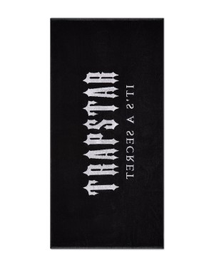 Black Mens Trapstar Irongate Beach Towels | SEO-960873