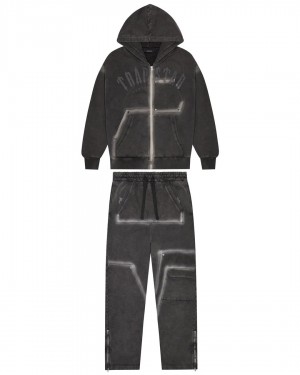 Black Mens Trapstar Irongate Rivet 2.0 Tracksuits | NEO-034176