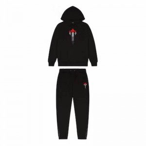 Black Mens Trapstar Irongate T Chenille Tracksuits | REJ-596241