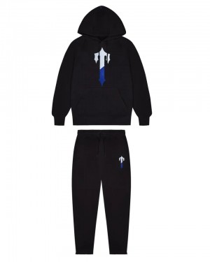 Black Mens Trapstar Irongate T Chenille Tracksuits | SQV-348106