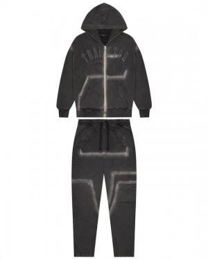 Black Mens Trapstar Irongatw Rivet 2.0 Tracksuits | OTR-079835