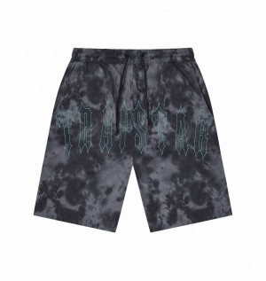 Black Mens Trapstar London Pigment Irongate Shorts | KTE-897340