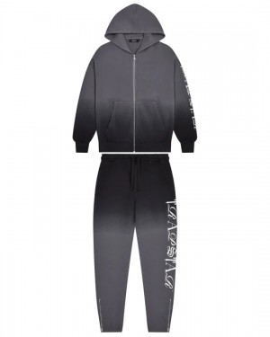 Black Mens Trapstar Script 2.0 Tracksuits | LCG-457920