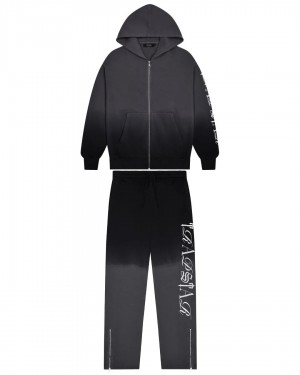 Black Mens Trapstar Script 2.0 Tracksuits | MBX-107896