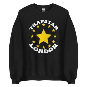 Black Mens Trapstar Stars London Sweatshirts | XEA-069574