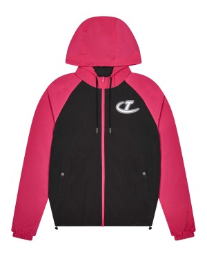 Black / Pink Mens Trapstar Hyperdrive Windbreaker | KCS-081594