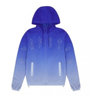 Blue Mens Trapstar Irongate Quilted Windbreaker | WUN-687321