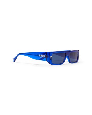 Blue Womens Trapstar Decoded Acetate Sunglasses | CRJ-681423