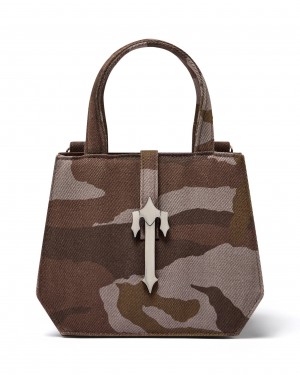 Brown Camo Womens Trapstar Icon Bags | QPD-706923