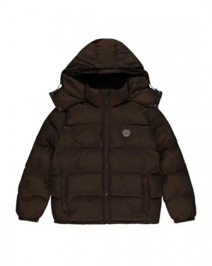 Brown Mens Trapstar Irongate Puffer Jackets | JOS-175439