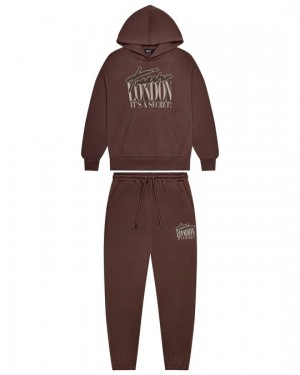 Brown / Crystal Mens Trapstar London Tracksuits | NKL-573068