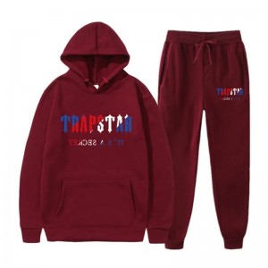 Burgundy Mens Trapstar It’s A Secret Tracksuits | GQM-905136