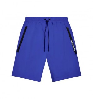 Dazzling Blue Mens Trapstar Hyperdrive Tech Shorts | BNQ-742589