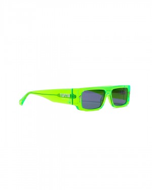 Green Womens Trapstar Decoded Acetate Sunglasses | XNZ-513074