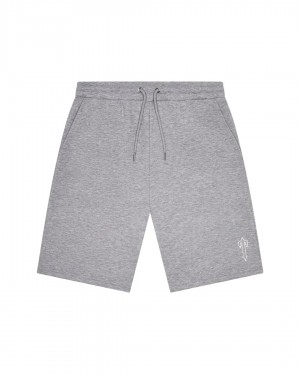 Grey Mens Trapstar Foundation Shorts | DVJ-186529