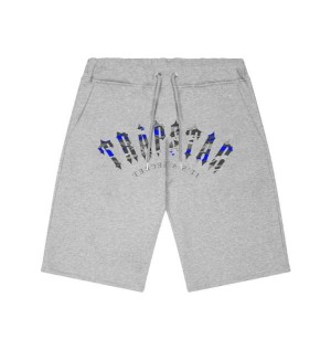 Grey Mens Trapstar London Irongate Arch It’s A Secret Shorts | VHG-816942