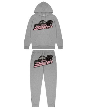 Grey / Pink Mens Trapstar Shooters Tracksuits | RIJ-532794