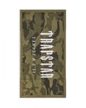 Khaki / Camo Mens Trapstar Irongate Beach Towels | DVC-629805