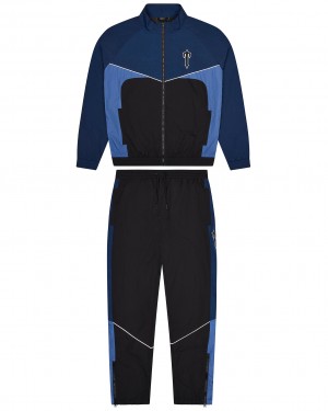 Navy Mens Trapstar Irongate T Shell Tracksuits | GHZ-945013