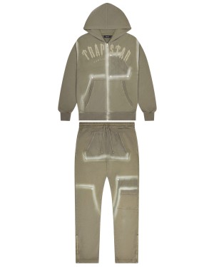 Olive Mens Trapstar Irongate Rivet 2.0 Tracksuits | BDI-241370