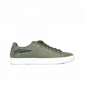 Olive Mens Trapstar Shoes | WDP-273951