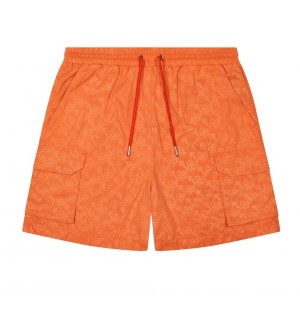 Orange Mens Trapstar London Monogram Shorts | ACI-625310