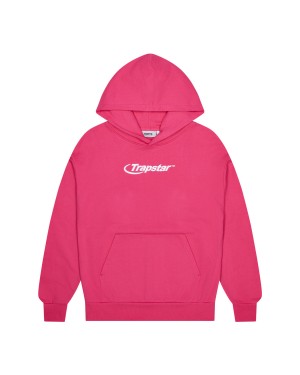 Pink Mens Trapstar Hyperdrive Hoodie Hoodie | IHC-142095