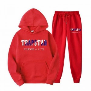 Red Mens Trapstar It’s A Secret Tracksuits | LCS-679452