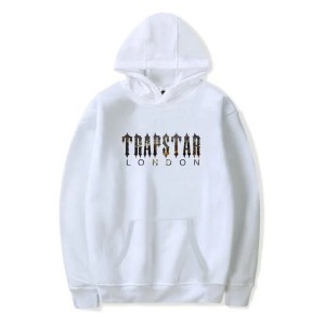 White Mens Trapstar London City Hoodie | HRP-302519