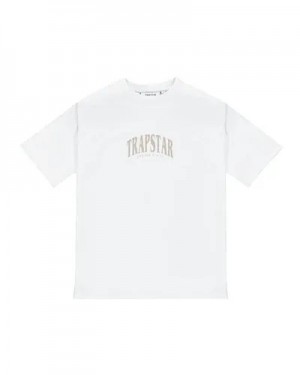 White Mens Trapstar Ss24 Elegance T-Shirt | LHS-152649