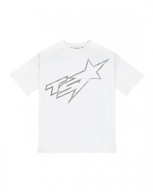 White Mens Trapstar Ts T-Shirt | RXL-052461