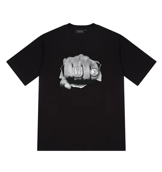 Black Mens Trapstar Breakthrough T-Shirt | XIM-391457