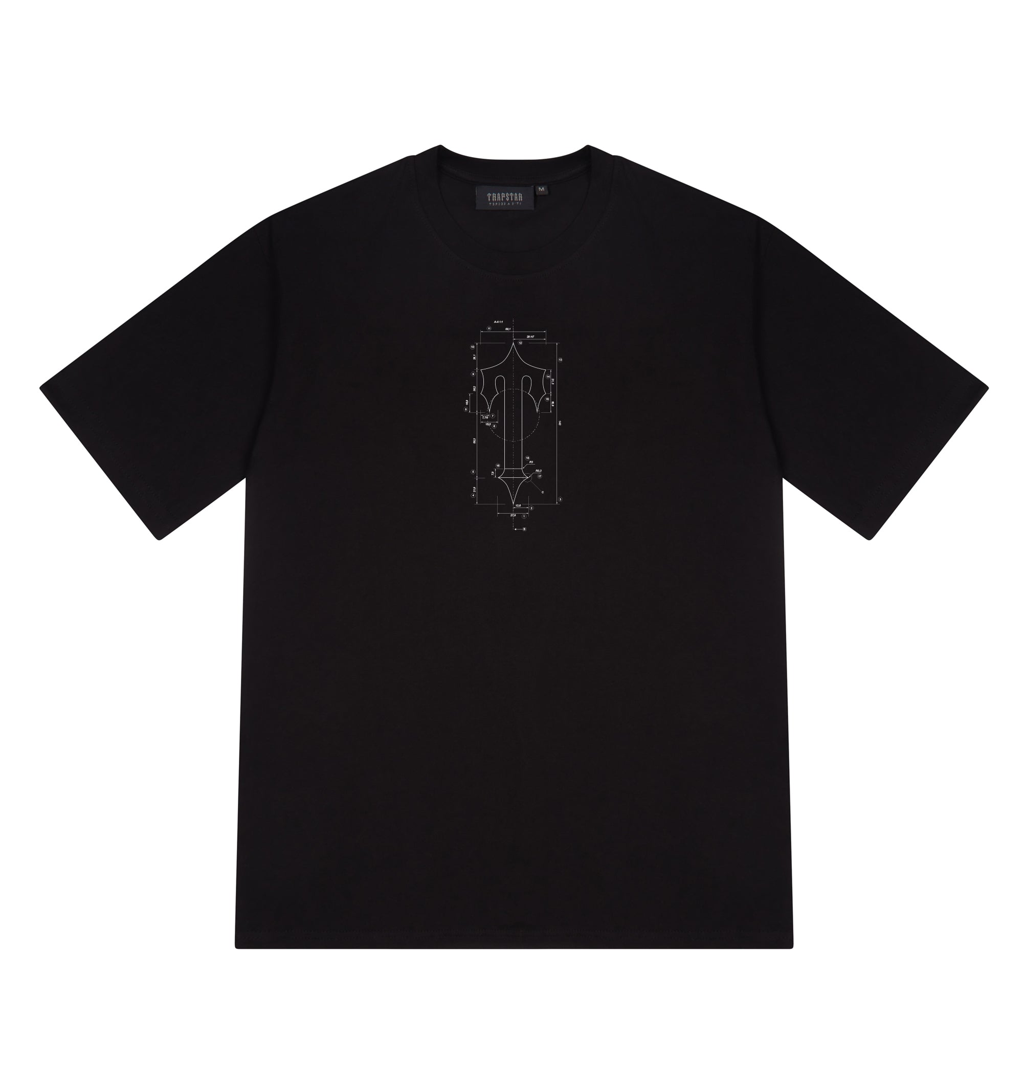 Black Mens Trapstar DIY 3.0 T-Shirt | GHL-215468