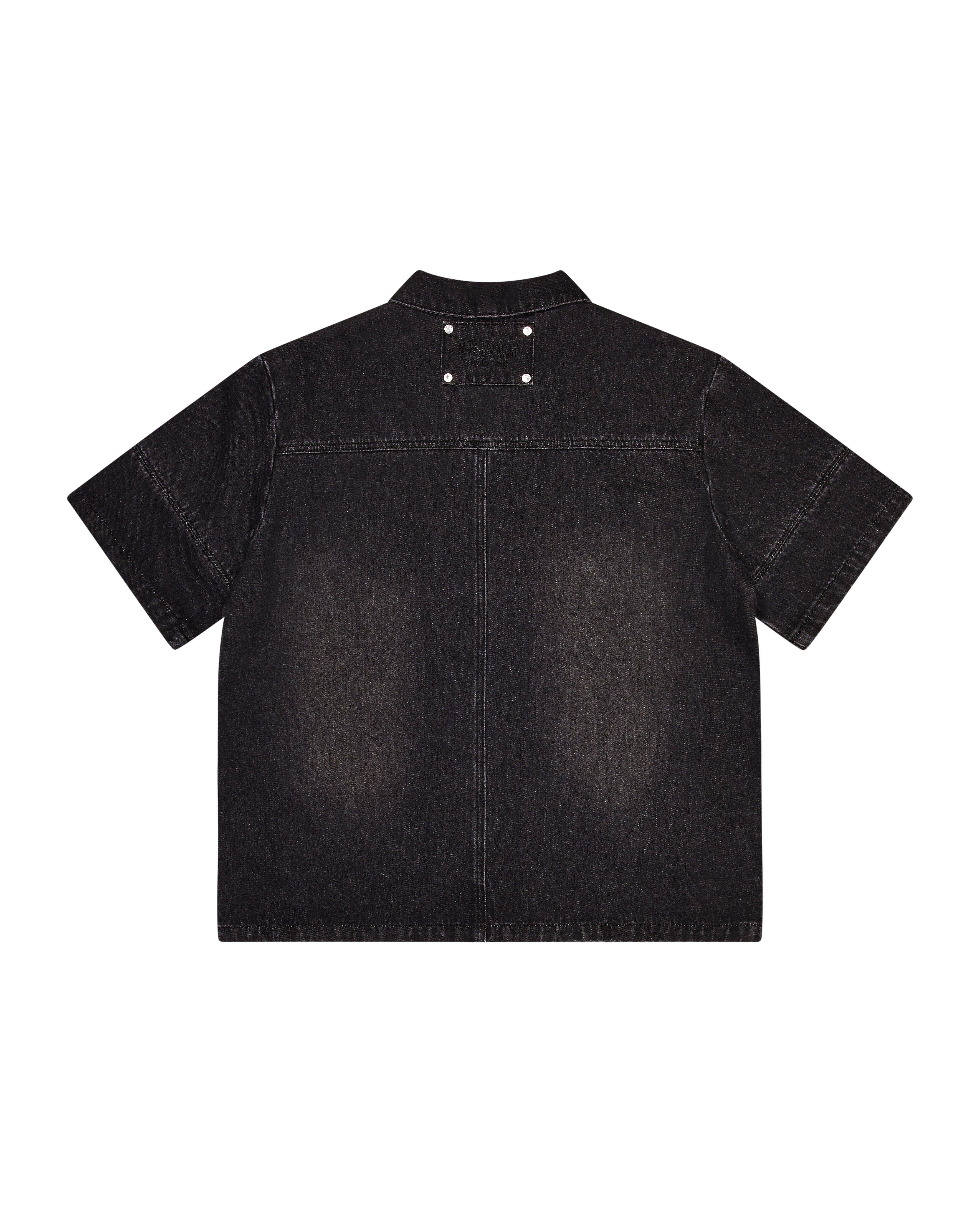 Black Mens Trapstar Deconstruct Rivet Shirts | LJT-980637