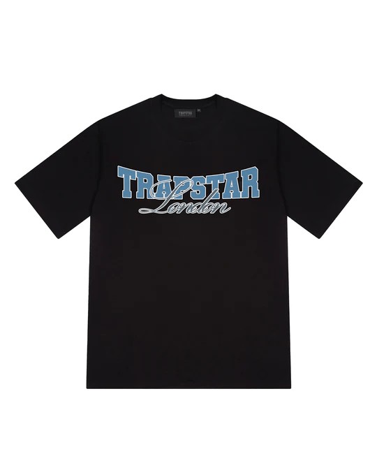 Black Mens Trapstar Drop Out T-Shirt | OGV-630859