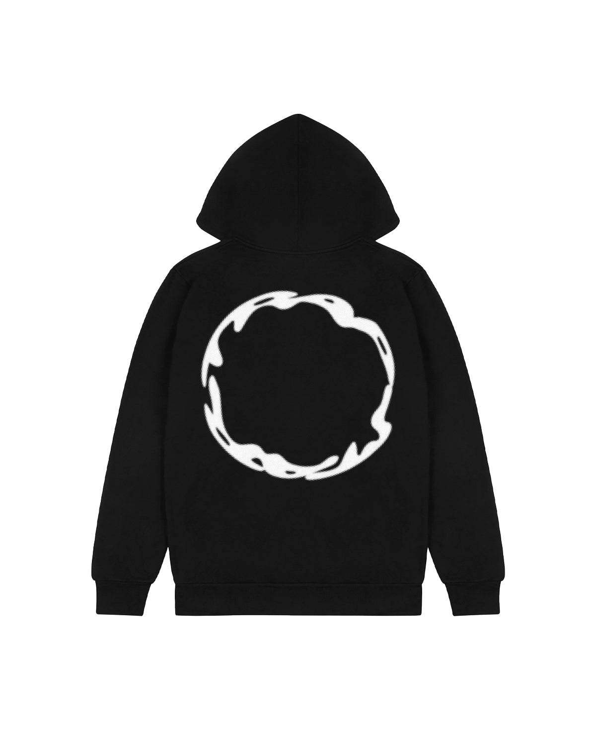 Black Mens Trapstar Halftone Hoodie | OKT-879510