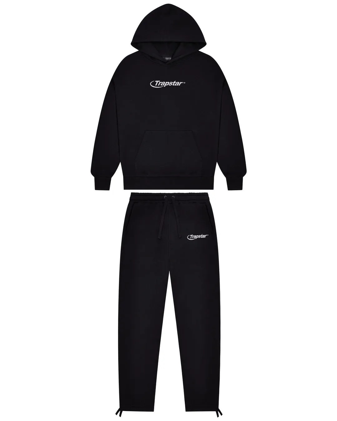 Black Mens Trapstar Hyperdrive Embroidered Tracksuits | YZQ-865027