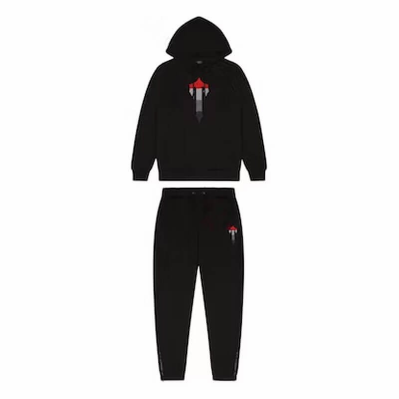 Black Mens Trapstar Irongate T Chenille Tracksuits | REJ-596241