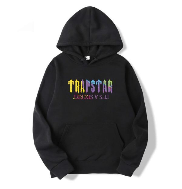 Black Mens Trapstar It’s A Secret Hoodie | ZFK-013948