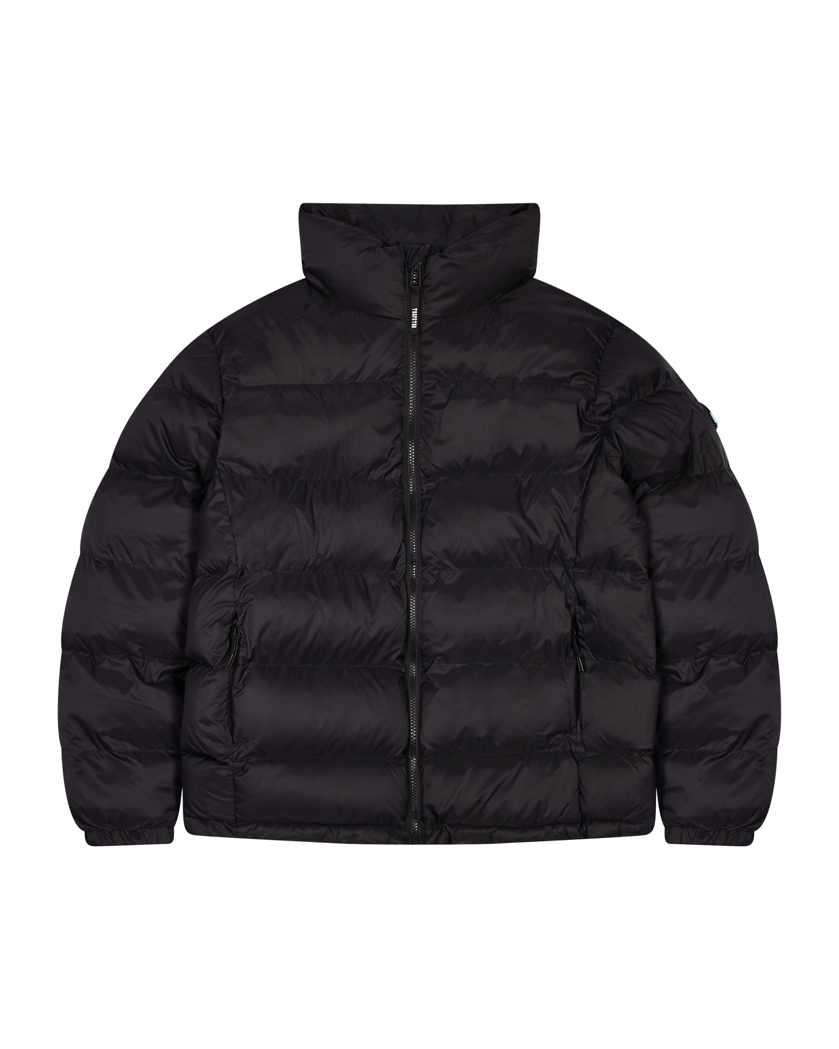 Black Mens Trapstar It’s A Secret Puffer Jackets | OWY-143628