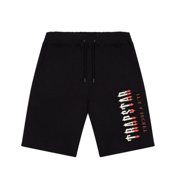 Black Mens Trapstar London Oversized Decoded Shorts | LGO-105943